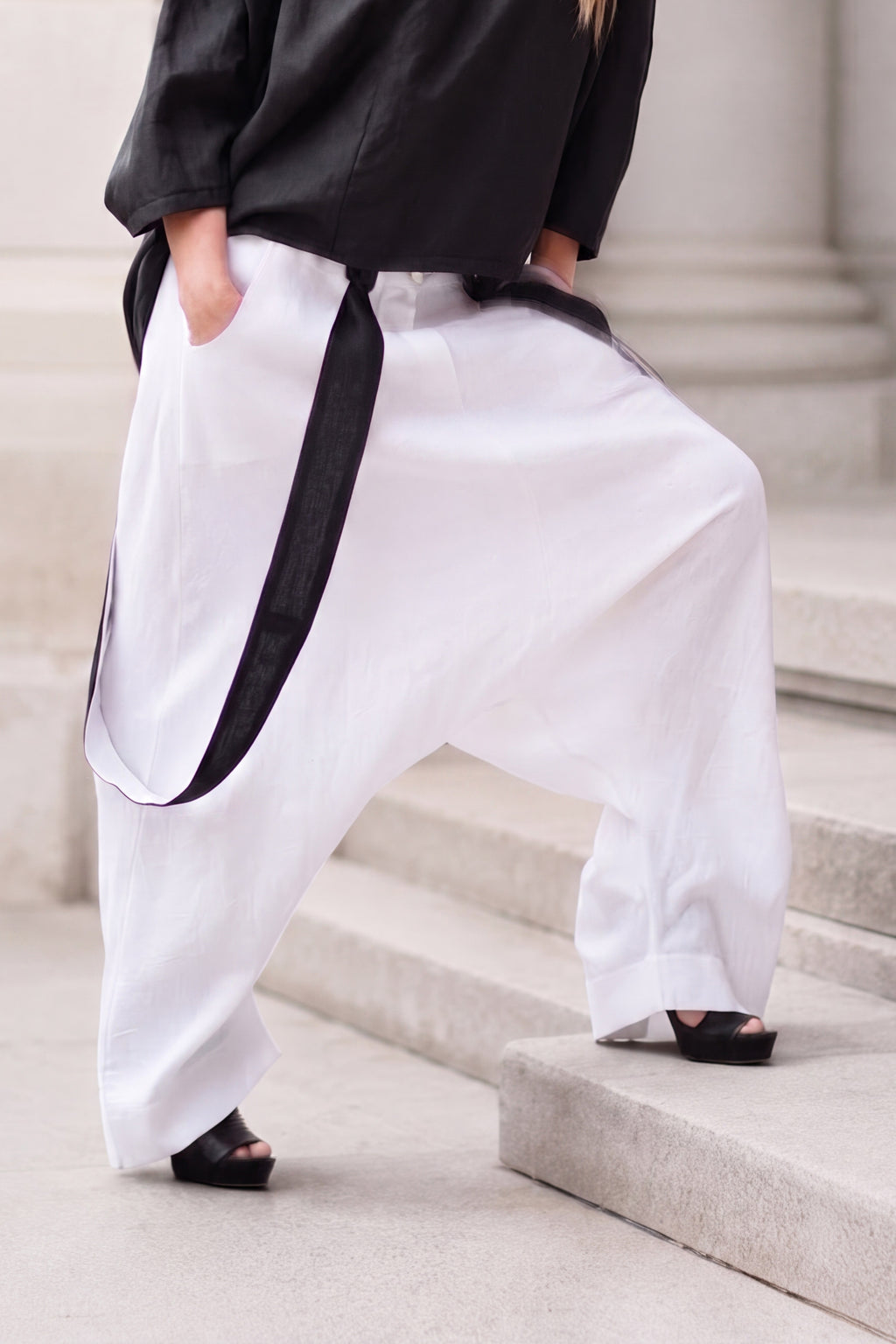 Linen Harem Pants - Joanna