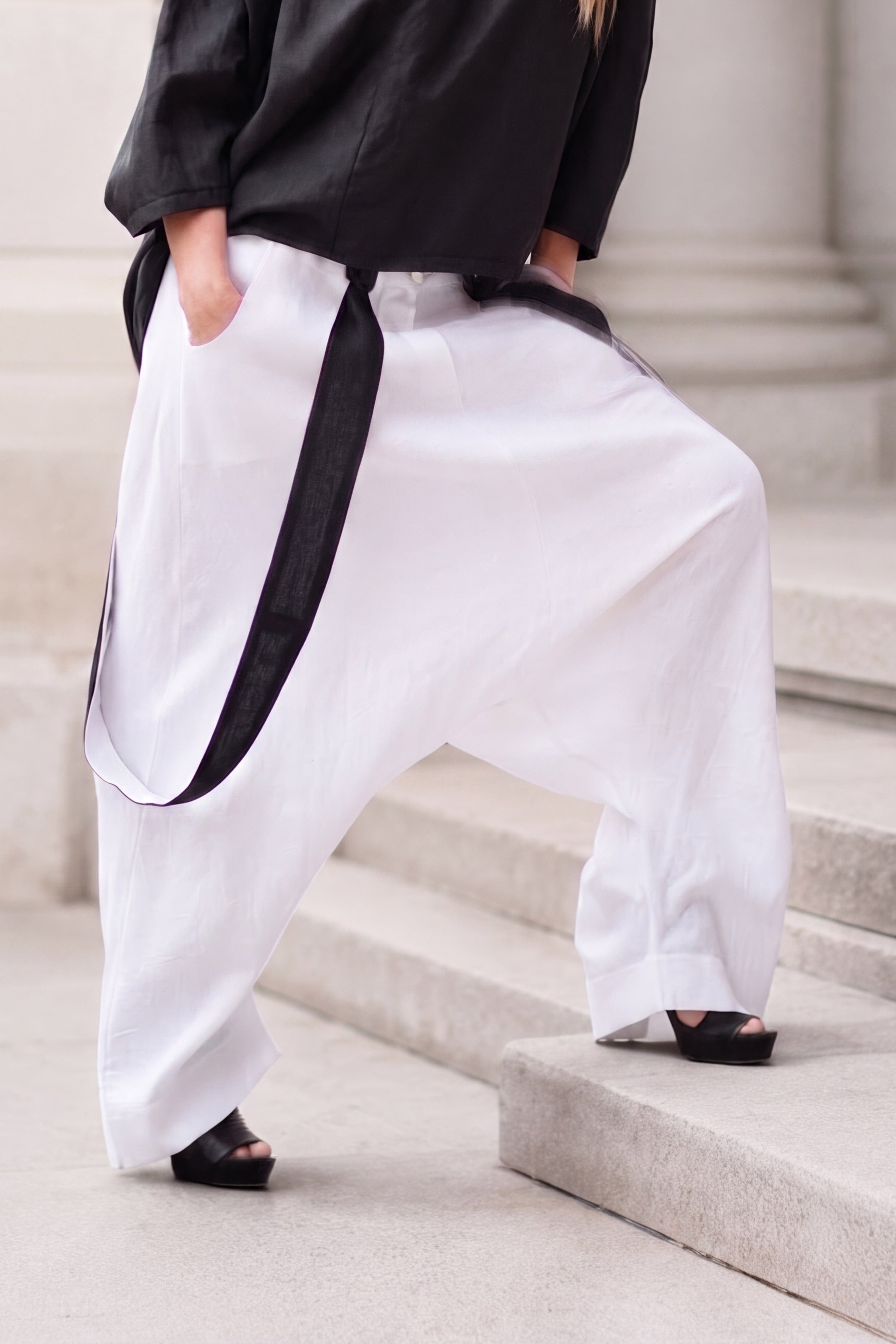 Linen Harem Pants - Joanna