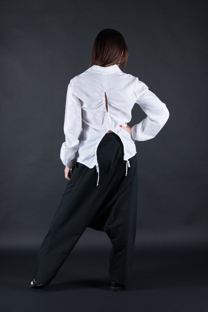 White Linen Shirt JENNA - EUG Fashion