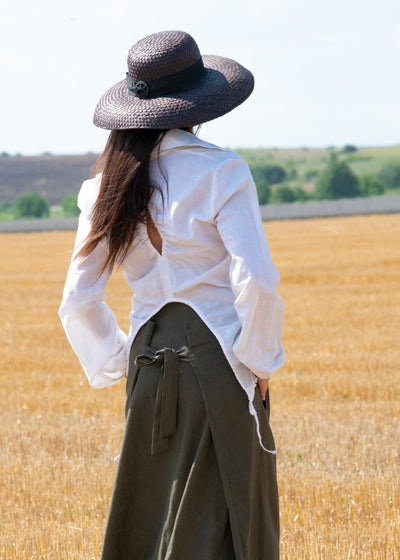 White Linen Shirt JENNA - EUG Fashion EugFashion 