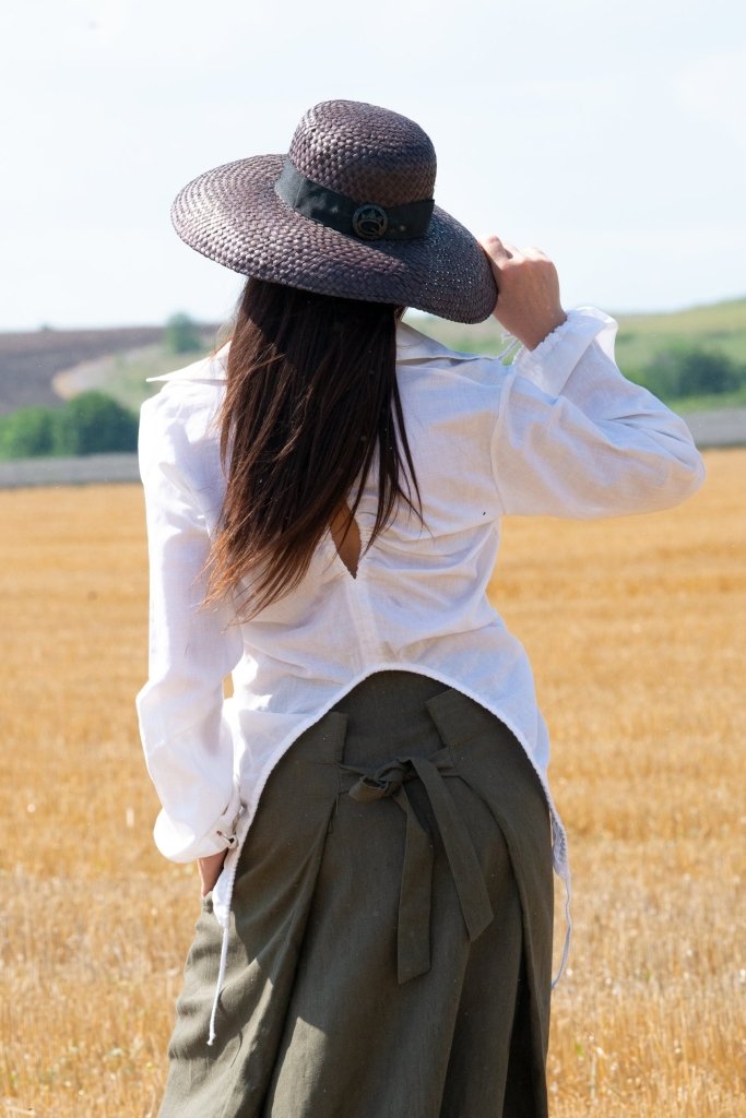 White Linen Shirt JENNA - EUG Fashion
