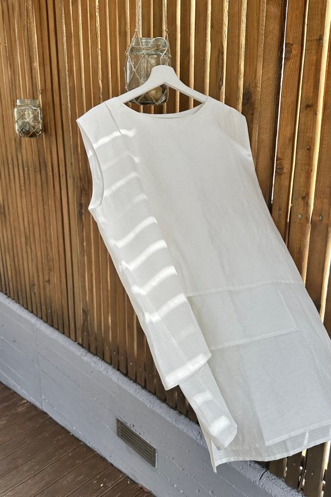White Linen Tunic ALLA - EUG Fashion