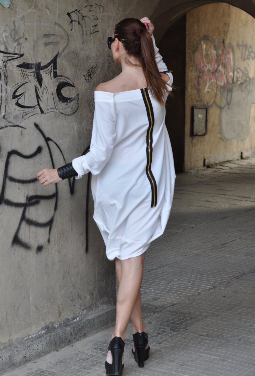 White Long Tunic ADEL - EUG Fashion EugFashion 