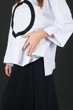 White Loose Tshirt FRIDA - EUG Fashion