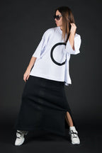 White Loose Tshirt FRIDA - EUG Fashion
