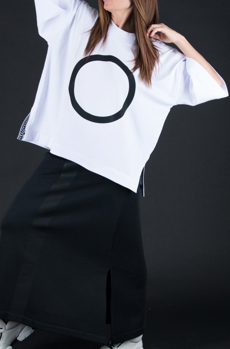 White Loose Tshirt FRIDA - EUG Fashion