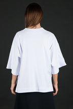 White Loose Tshirt FRIDA - EUG Fashion