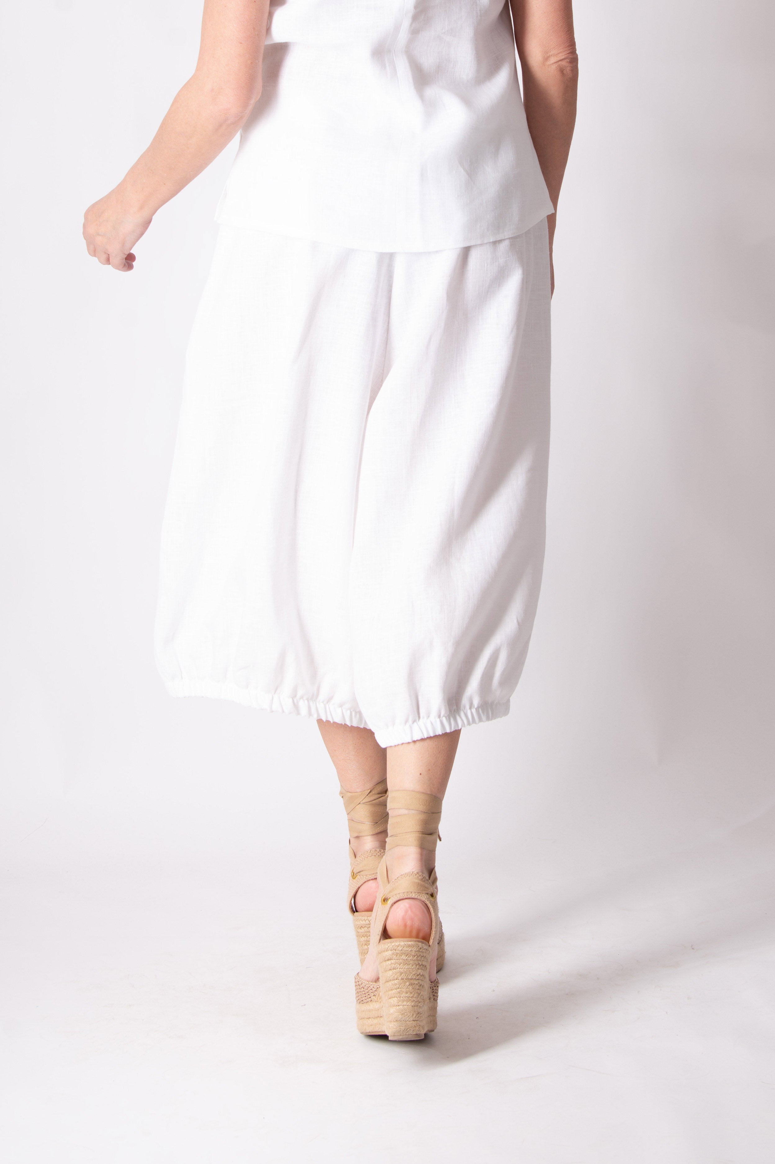 Linen Wide Pants - Natal