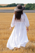Wrap Linen Dress - Napoli