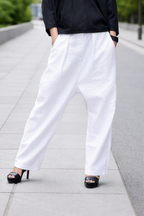 white linen ants - eug fashion