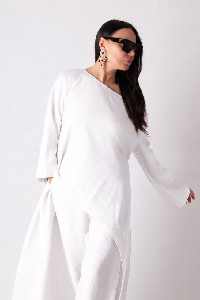 linen pants white color