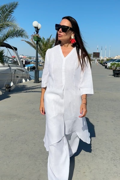 Long Linen Tunic EFFE EugFashion 