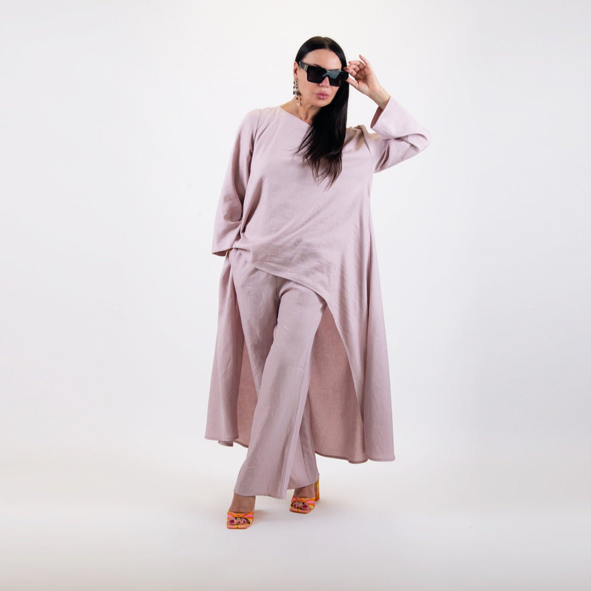 Wide Elegant Linen Set JESIKA - EUG Fashion EugFashion 