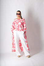 Wide Floral Linen Set JESIKA - EUG Fashion