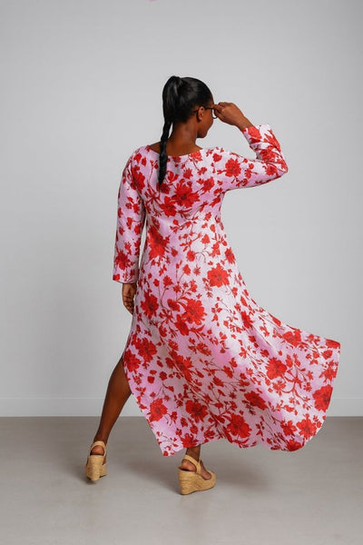 Wide Floral Linen Top JESIKA - EUG Fashion EugFashion 