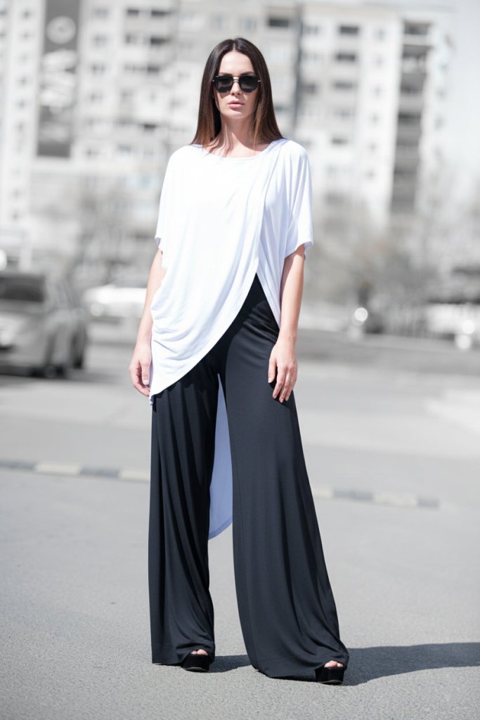 Wide Jersey Pants Andrea - EUG Fashion