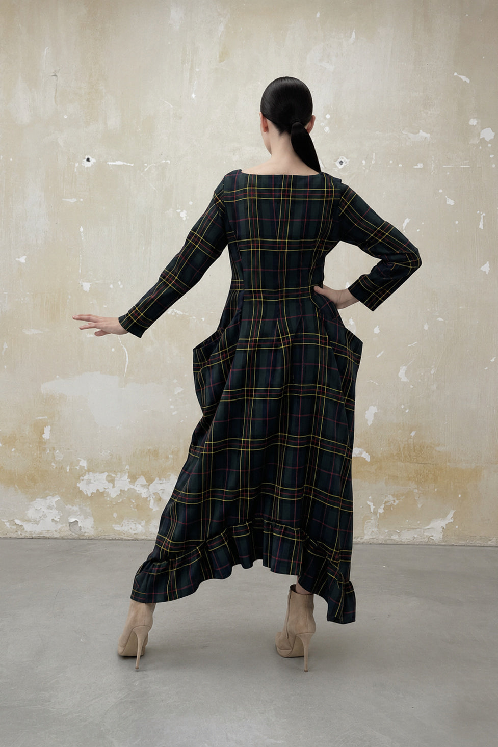 Plaid cotton dress Casablanca - EUG Fashion

