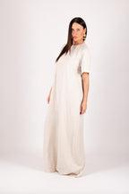 wide linen jumpsuit #natural