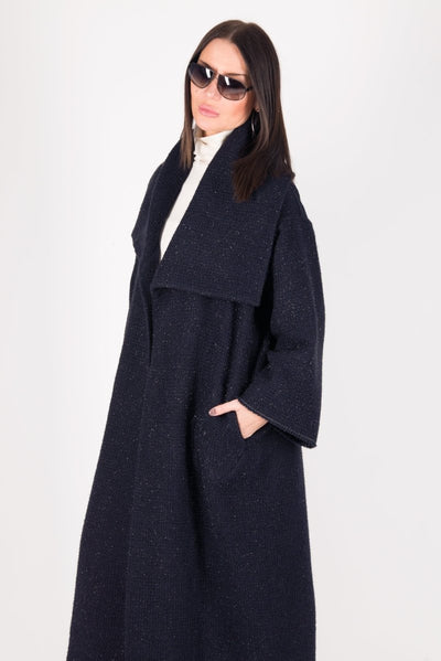 Winter Blue Coat Ofelia SALE - EUG Fashion EugFashion 