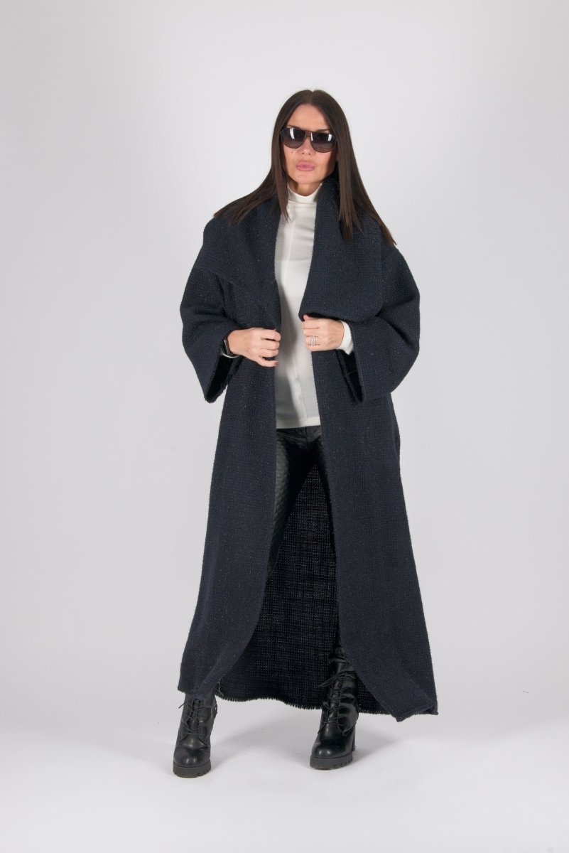 Winter Blue Coat Ofelia SALE - EUG Fashion EugFashion 