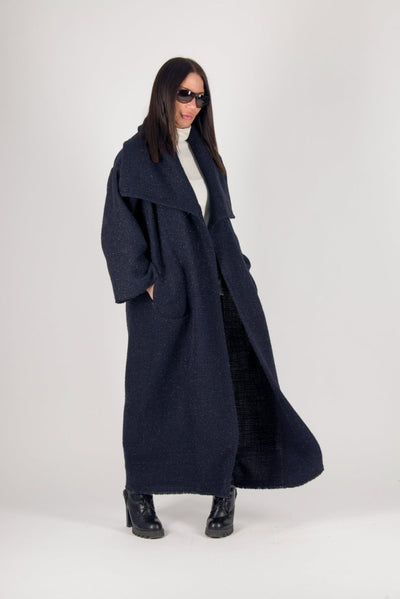 Winter Blue Coat Ofelia SALE - EUG Fashion EugFashion 