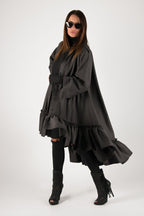 Winter Cashmere Shirt Dress TATIANA - EUG Fashion