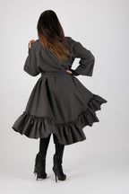 Winter Cashmere Shirt Dress TATIANA - EUG Fashion