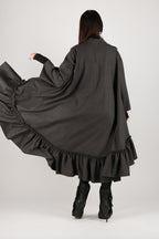 Winter Cashmere Shirt Dress TATIANA - EUG Fashion