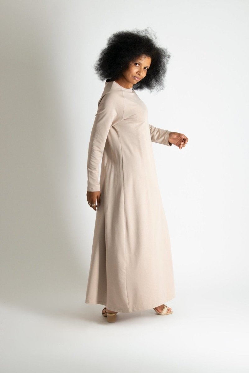 Winter Cotton Dress BRENNA - EUG Fashion