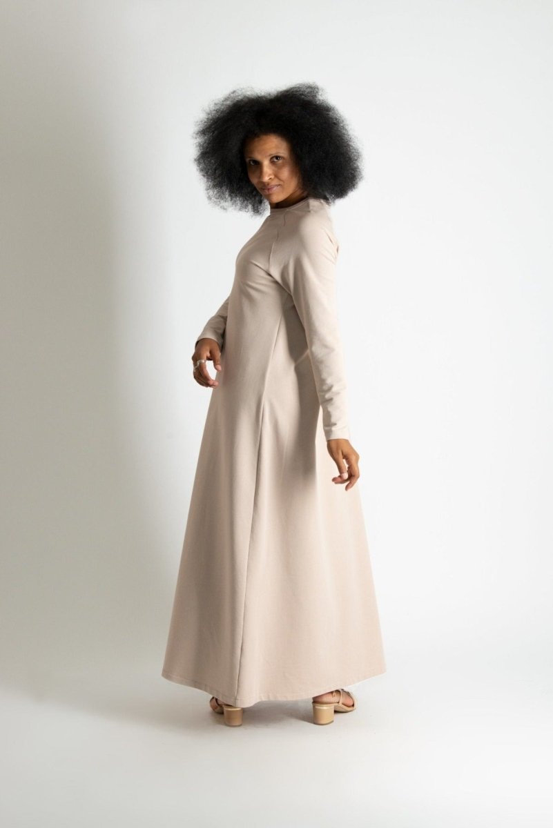 Winter Cotton Dress BRENNA - EUG Fashion