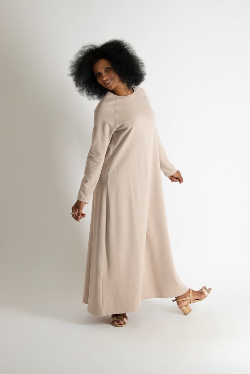 Winter Cotton Dress BRENNA - EUG Fashion