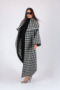Winter Houndstooth Coat Ofelia - EUG Fashion