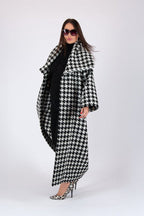 Winter Houndstooth Coat Ofelia - EUG Fashion