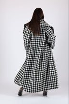 Winter Houndstooth Coat Ofelia - EUG Fashion