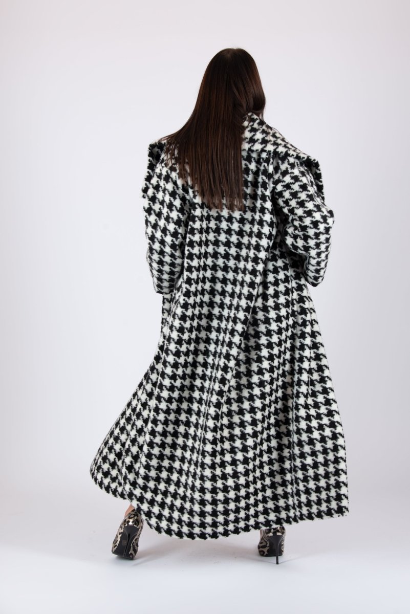 Winter Houndstooth Coat Ofelia - EUG Fashion EugFashion 