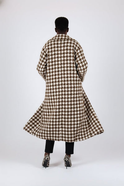 Winter Houndstooth Coat Ofelia - EUG Fashion EugFashion 