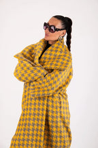 Winter Houndstooth Coat OFELIA BF - EUG Fashion