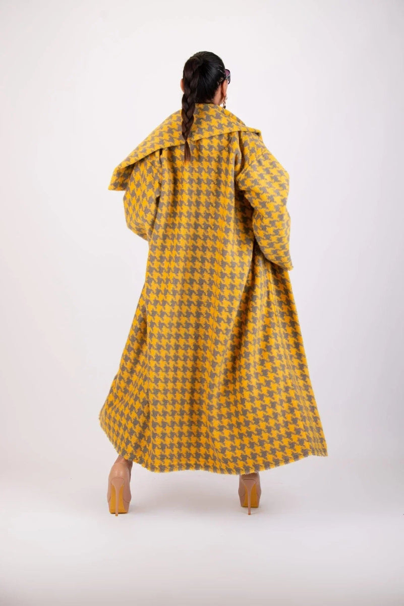 Winter Houndstooth Coat OFELIA BF - EUG Fashion