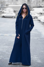 Cotton Hooded Jumpsuit - Evian