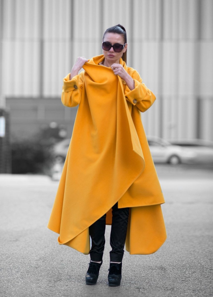 Winter Mustard Coat RENATA BF - EUG Fashion