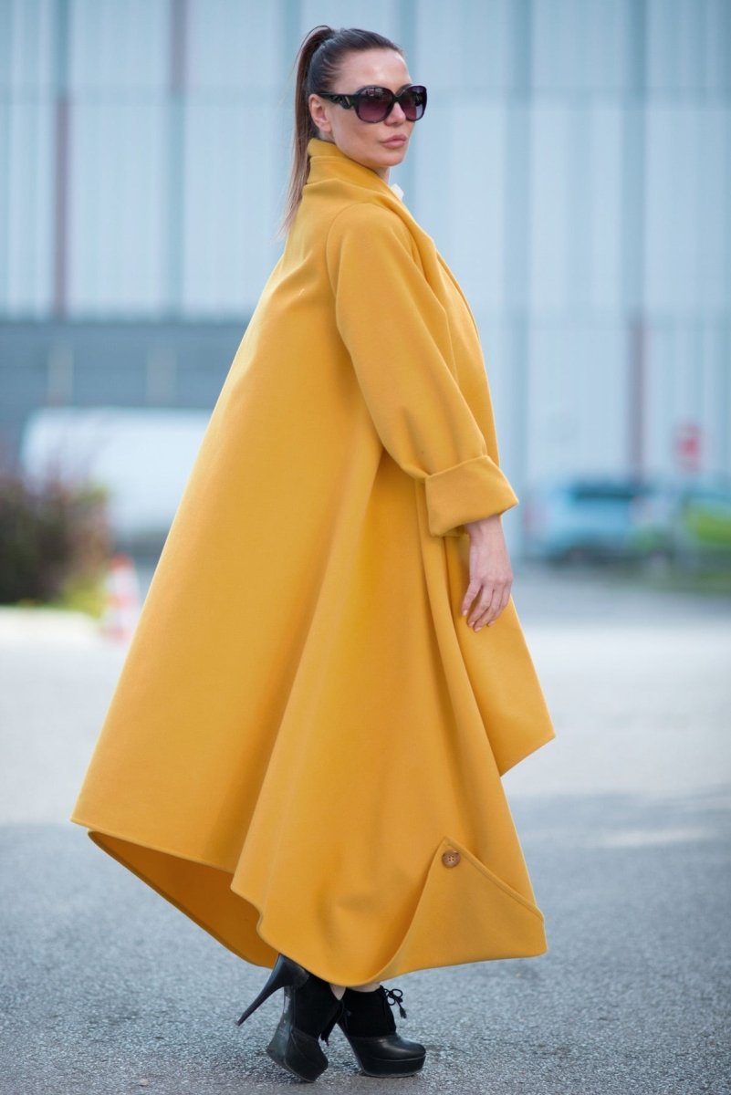 Winter Mustard Coat RENATA BF - EUG Fashion