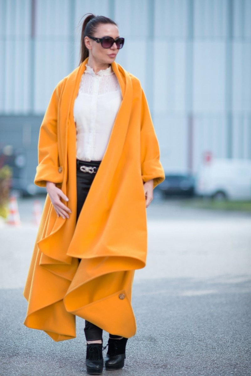 Winter Mustard Coat RENATA BF - EUG Fashion