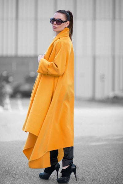 Winter Mustard Coat RENATA BF - EUG FASHION EugFashion 