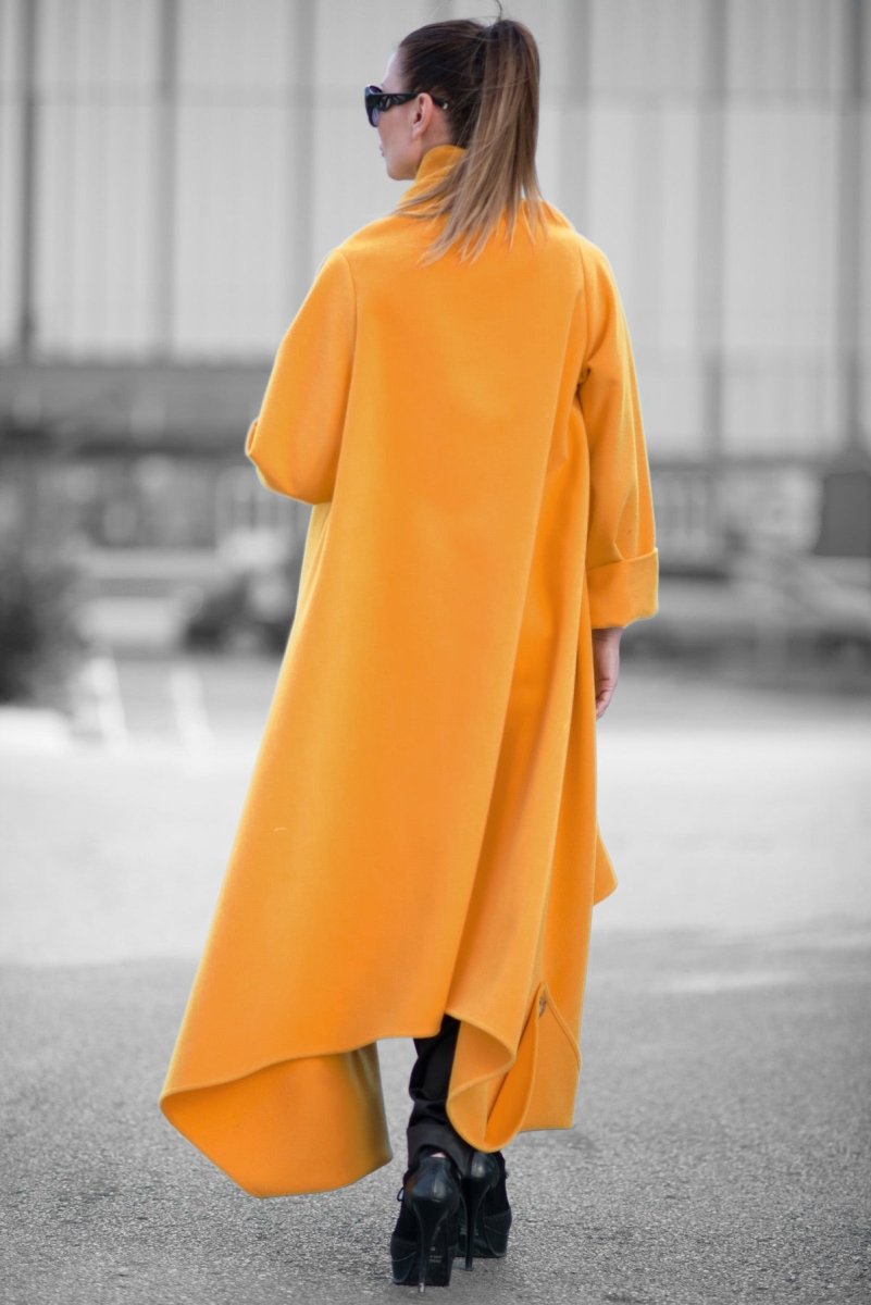 Winter Mustard Coat RENATA BF - EUG Fashion