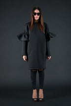 Winter Neoprene Dress ESTER BF - EUG Fashion
