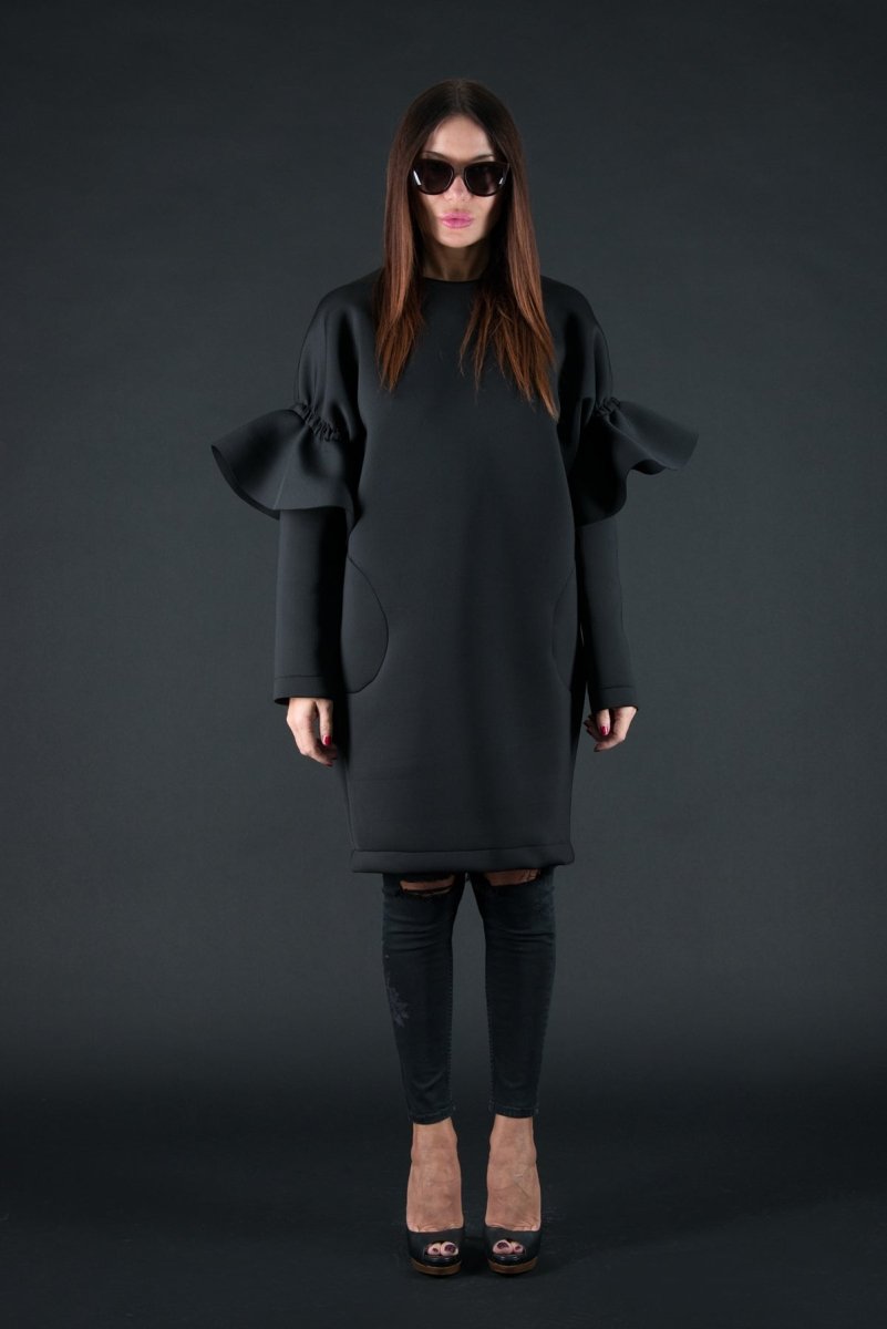 Winter Neoprene Dress ESTER BF - EUG FASHION EugFashion 