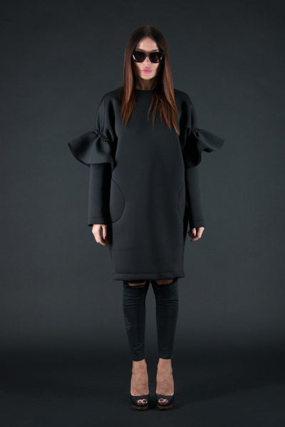 Winter Neoprene Dress ESTER BF - EUG FASHION EugFashion 