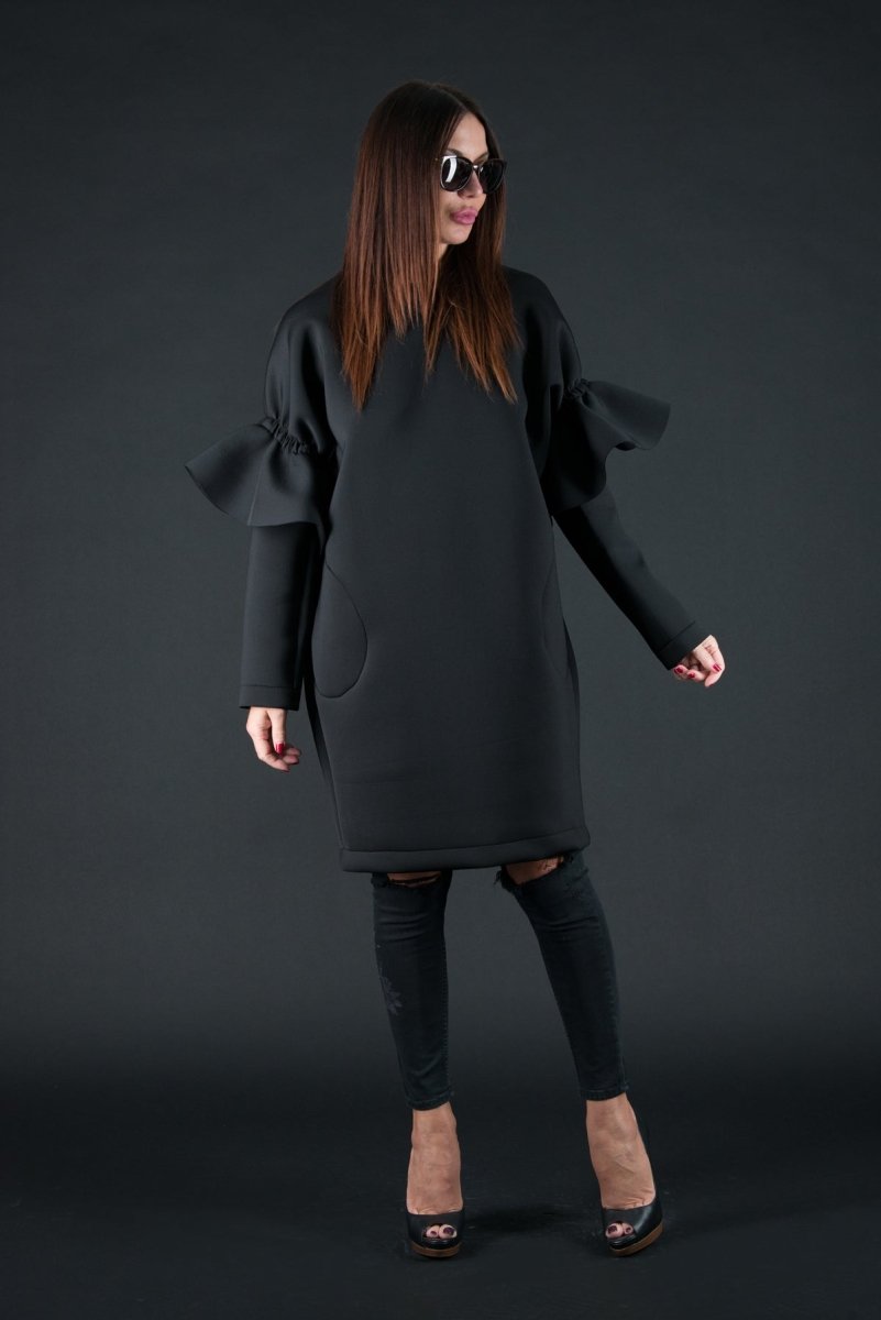 Winter Neoprene Dress ESTER BF - EUG FASHION EugFashion 