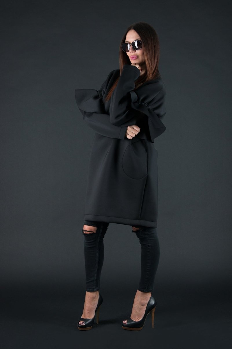 Winter Neoprene Dress ESTER BF - EUG Fashion