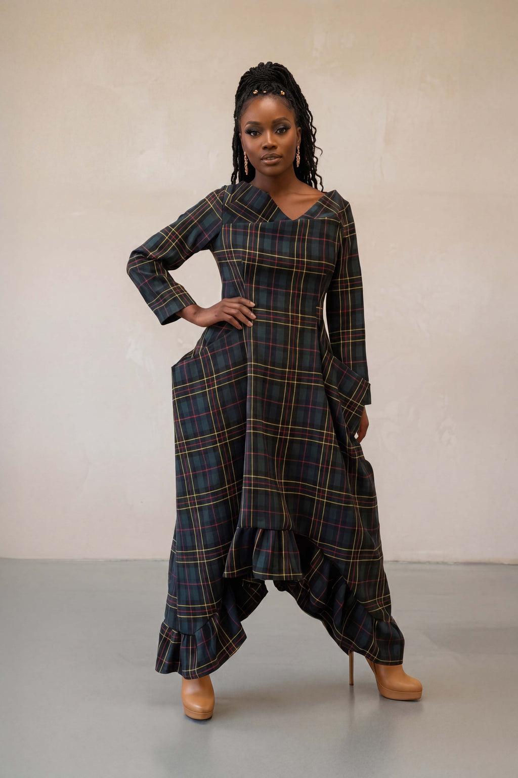 Plaid cotton dress Casablanca - EUG Fashion